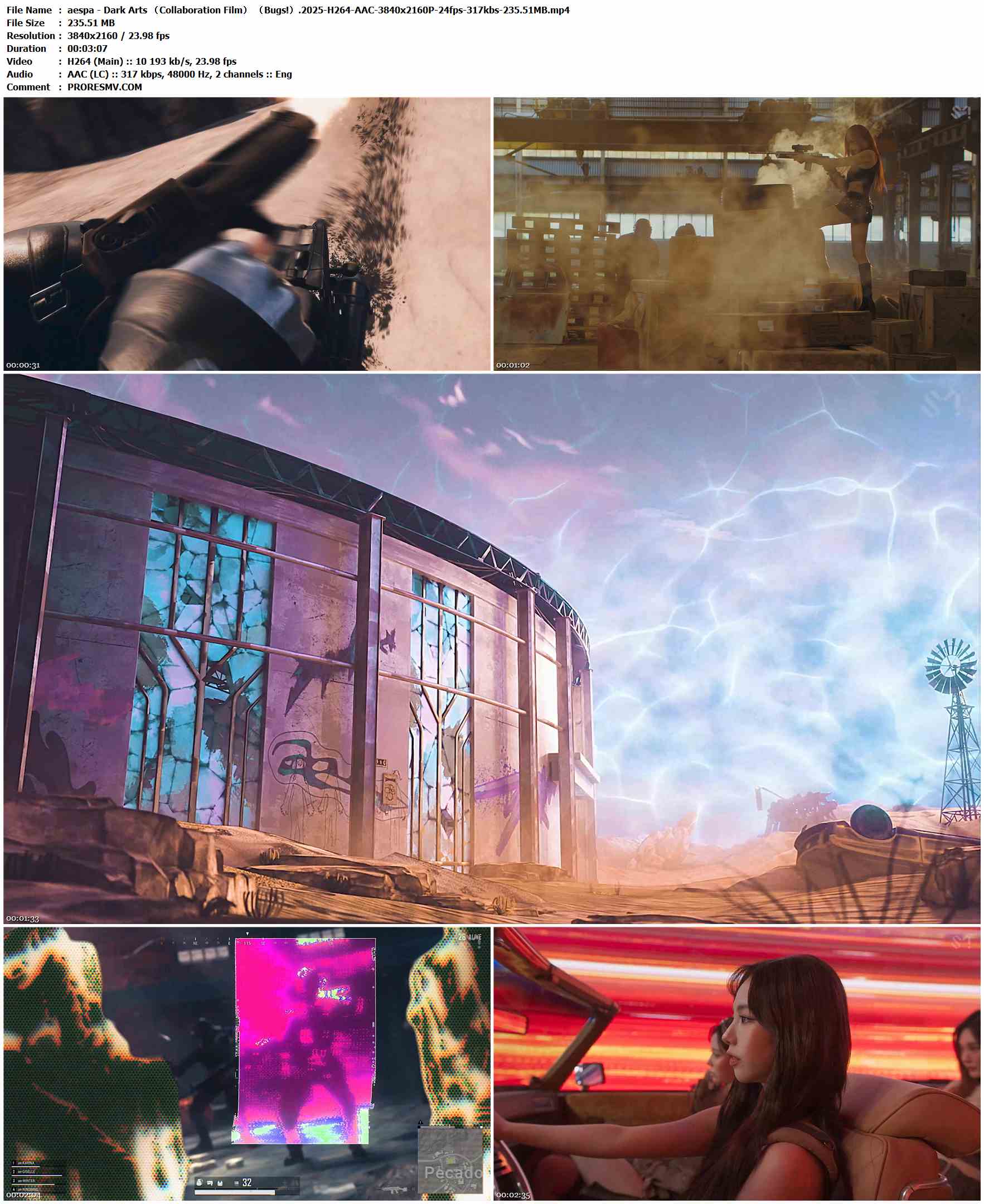 aespa - Dark Arts （Collaboration Film） （Bugs!）.2025-H264-AAC-3840x2160P-24fps-317kbs-235.51MB官方MV_高清MV